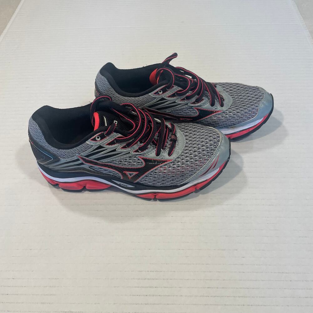 Mizuno Women's Wave Enigma 6W gray  pink running shoes athletic sneakers gym - Picture 3 of 15